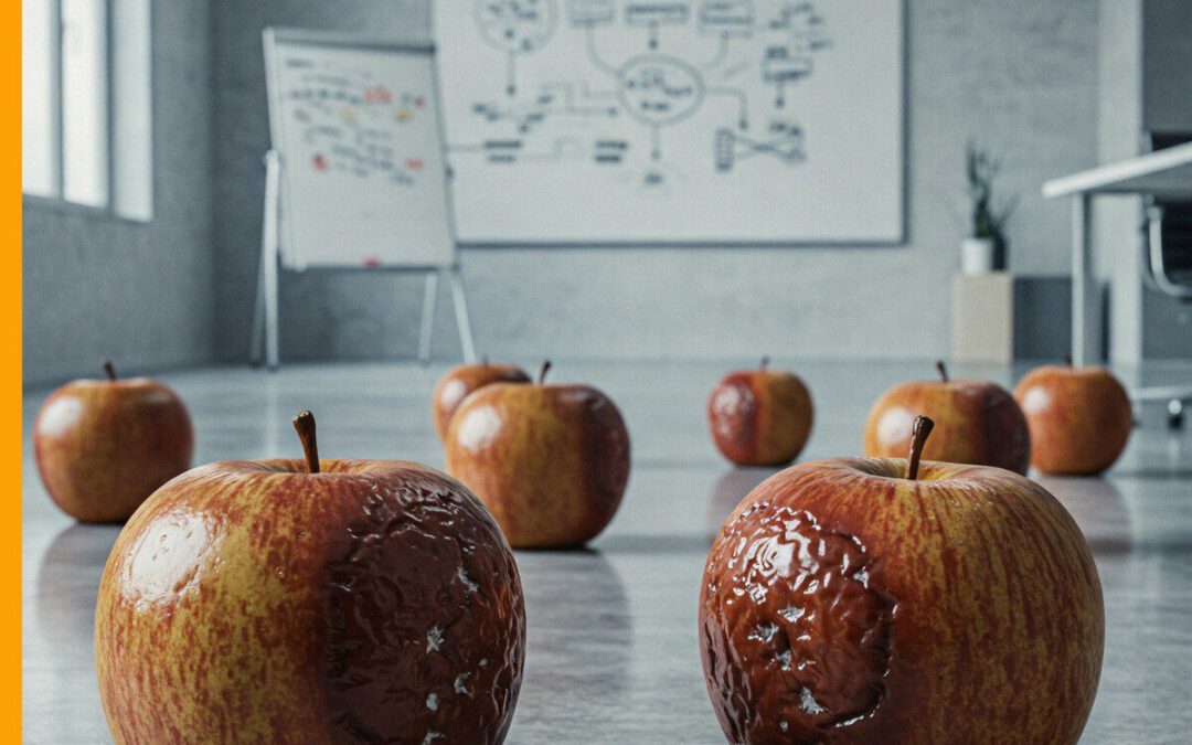 Wer einen faulen Apfel digitalisiert, bekommt… einen digitalen faulen Apfel.