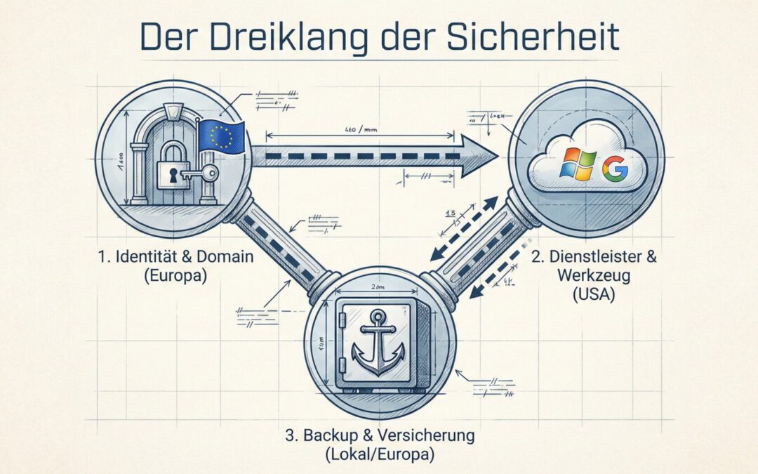 US-Cloud-Dienste nutzen, aber sicher schlafen: Der pragmatische Notfallplan für Unternehmer